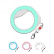 Повідець-рулетка Waudog XS-M до 40 кг 29 м світловідбивна стрічка салатовий