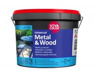 Краска Vivacolor Universal Metal & Wood Matt A мат 2,7 л