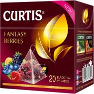 Чай чорний Curtis байховий з ягідним смаком і пелюстками каркаде Fantasy Berries 20 шт.