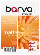 Фотобумага Barva Everyday Матовая 190 г/м2 A3 20 л (IP-AE190-293) белый