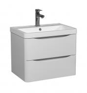 Тумба подвесная Aqua Rodos Vista белый ясень с умывальником Bar 60 см