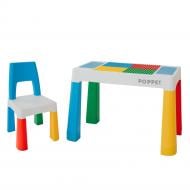 Комплект стіл і стілець Poppet Колор Блу 5 в 1 PP-002B синій