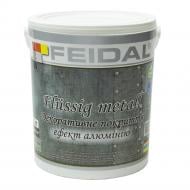 Декоративное покрытие Feidal Flussig metall алюминий 1 кг