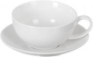 Чашка с блюдцем White 320 мл порцеляна белая