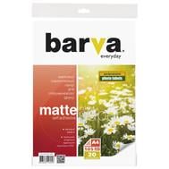 Фотобумага Barva Everyday Матовая Самоклеящаяся 105 г/м2 A4 20 л (IP-ALE105-268) белый