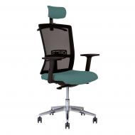 Крісло Nowy Styl STILO R HR SFB AL70 OP/24 SM-02 (h SM-02) зелений/чорний