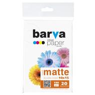 Фотобумага Barva Original Матовая Двусторонняя 190 г/м2 10x15 20 л (IP-B190-065) белый
