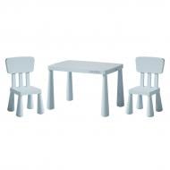 Комплект Poppet стол и два стула Маммут Тотал Бейби Блу PP-012TBB-2 синий