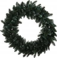 Вінок новорічний литий Смарагдовий великий зелений d590 мм ВЛСвз