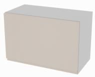 Шкаф Влада (60 Окап) пломбир/пепельный Світ Меблів