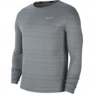 Футболка Nike M NK DF MILER TOP LS CU5989-084 р.M серый