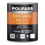 Емаль Polifarb алкідна DekoMal ПФ-115 блакитний глянець 2,7 кг