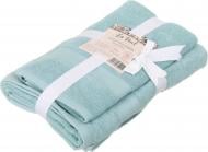 Набір рушників махрових Tara с бордюром 2 шт 50x90 см бірюзовий La Nuit