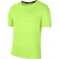 Футболка Nike M NK DF MILER TOP SS CU5992-358 р.XL лайм