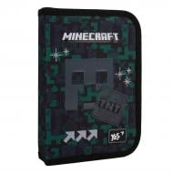 Пенал школьный одинарный с клапаном HP-03 Minecraft Watch Out YES серый