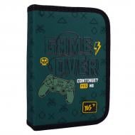 Пенал школьный одинарный без клапана HP-02 Game Fan YES зеленый