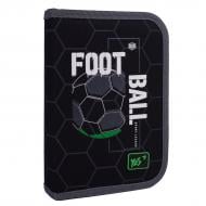 Пенал школьный одинарный с клапаном HP-03 Football Time YES черный