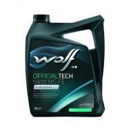 Моторное масло синтетическое WOLF OfficialTech MS-FE 5W-20 4 л (8320187)