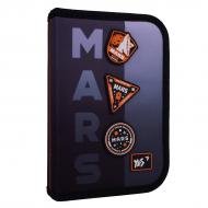 Пенал школьный одинарный с двумя клапанами HP-04 Mars YES черный