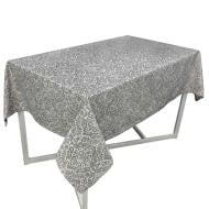 Скатерть PERLA Вензель серебро 133x220 см La Nuit