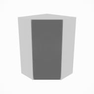 Шафа Влада (60х60 (920)права) графіт/попелястий Світ Меблів