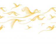 Фотошпалери De-Cors Помаранчові хвилі 70279 265x300 см 7,9 кв.м