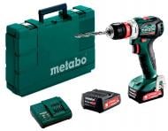 Аккумуляторный шуруповерт Metabo PowerMaxx BS 12 BL Q + 2 акб + з/у + кейс (601039500)