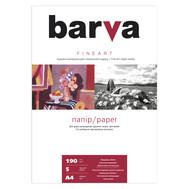 Фотобумага Barva Fine Art Мягкотекстурированная Натурально-белая 190 г/м2 А4 5 л (IP-ZB190-T01) белый