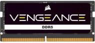 Оперативная память Corsair SODIMM DDR5 16 GB (1x16GB) 4800 MHz (CMSX16GX5M1A4800C40) Vengeance Black