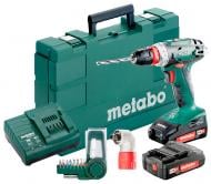 Аккумуляторный шуруповерт Metabo BS 18 Quick Set + 2 акб + ЗУ + кейс + набор бит + насадка угловая (