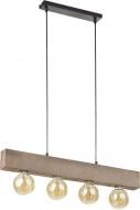 ВИТРИНА! Люстра подвесная TK Lighting Artwood 4x60 Вт E27 дуб 2665
