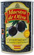 Маслини Maestro De Oliva з кісточкою Giant 420г (8436024290486)