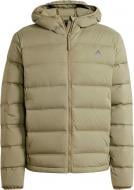 Куртка мужская Adidas Helionic Stretch Hooded Down Jacket IK3173 р.M зеленая