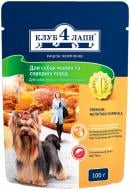 Корм для усіх порід Club 4 Paws для малих та середніх порід 100 г (злаки) 100 г