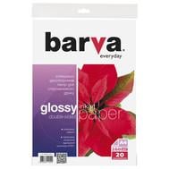 Фотобумага Barva Everyday Глянцевая Двусторонняя 260 г/м2 A4 20 л (IP-GE260-234) белый