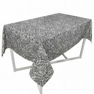 Скатертина PERLA Вензель графіт 110x133 см La Nuit
