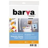 Фотопапір Barva Магнитний Everyday Глянцевий А4 20 л (IP-MAG-GL-144/IP-MAG-CE-144) білий