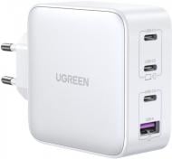 Зарядний пристрій UGREEN CD226/15337 1xUSB-A 3xUSB-C QC4.0 100W GaN Tech Fast White