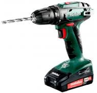 Шуруповерт аккумуляторный Metabo BS 18 + 2 акб 18 V 2 Ah + з/у + кейс (602207560)