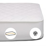 Наматрасник MirSon Natural Line Стандарт Bamboo Aloe Vera 970 обычный с резинкой по периметру 26х200x220 см