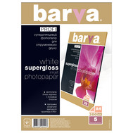 Фотобумага Barva Profi Белый суперглянец 200 г/м2 А4 5 л (IP-R200-T01) белый