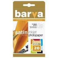 Фотопапір Barva Profi Білий сатин 255 г/м2 10x15 20 л (IP-V255-222) білий