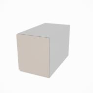 Шкаф Влада (А 30 (570)) пломбир/пепельный Світ Меблів