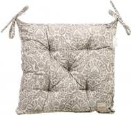 Подушка на стул PERLA Вензель серебро 40x40 см La Nuit