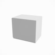 Шкаф Влада (А 40 (320)) серый бархат/белый Світ Меблів