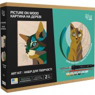 Набор для выжигания „Cats“ с красками Rosa Start