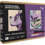 Набор для выжигания „Dog and Flower“ с красками Rosa Start Набор для выжигания „Dog and Flower“ с красками Rosa Start