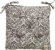 Подушка на стул PERLA Вензель графит 40x40 см La Nuit