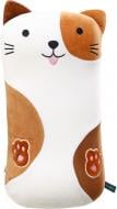 Подушка-игрушка HW Котик 43х22см бело-коричневый BMPMIX0708/ cushion