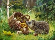 Набор со стразами на картоне 5D Люблю грибочки 21x25 см GoToArt